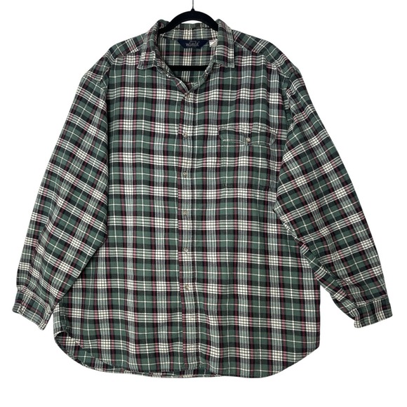Woolrich Other - Woolrich Flannel Shirt Men's 2X‎ Plaid Long Sleeve Button Down Pocket Outdoor